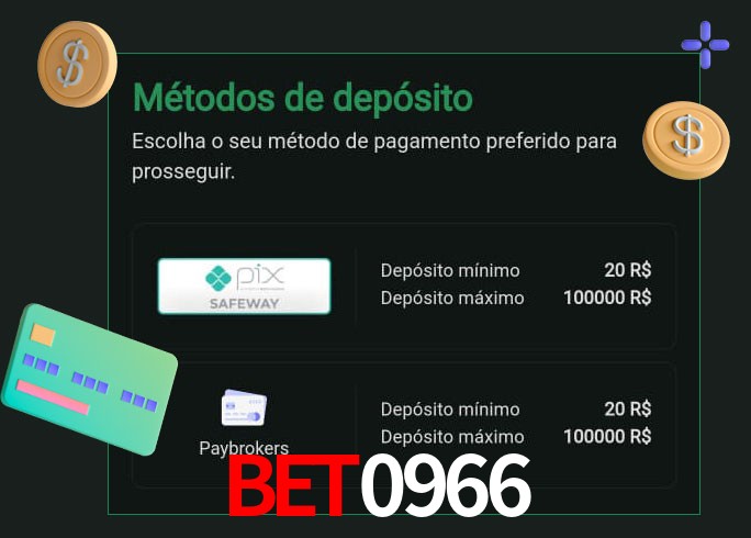 O cassino bet0966 oferece uma grande variedade de métodos de pagamento